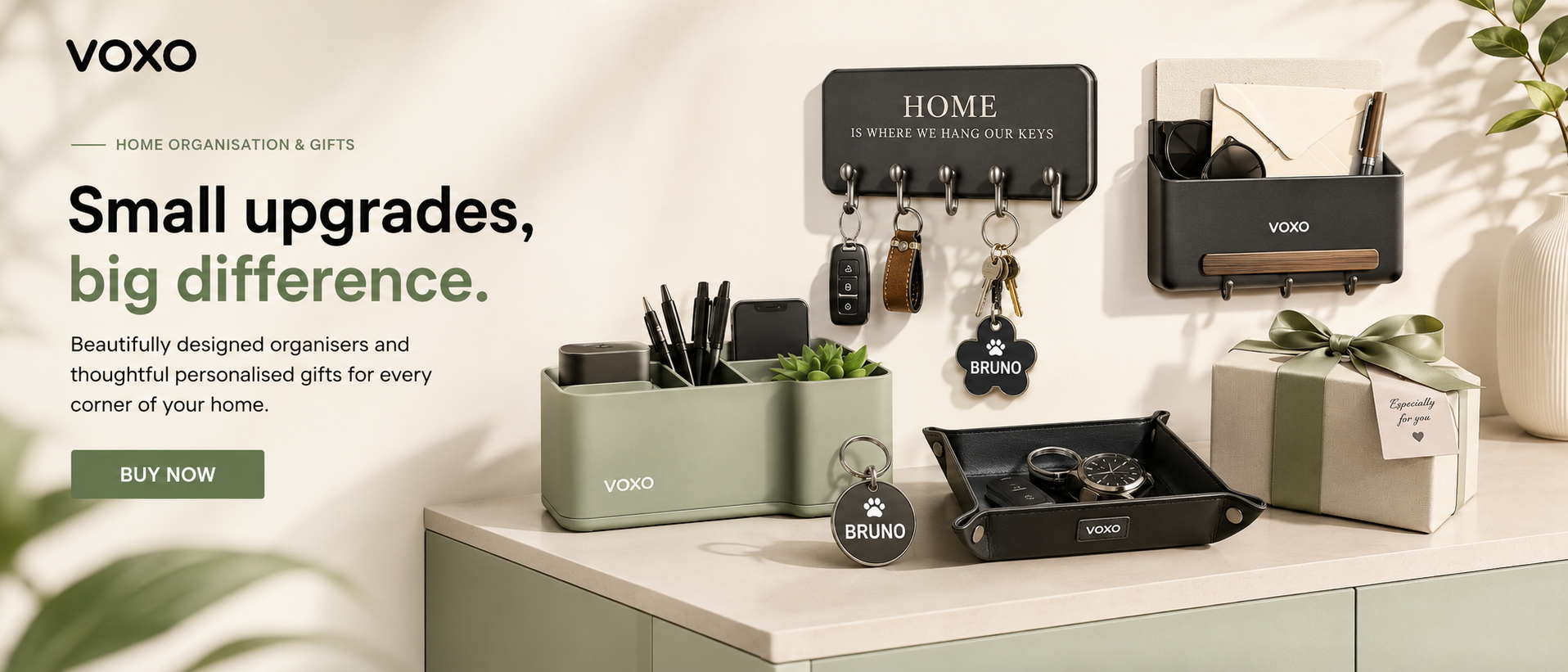 Voxo home organisation and gifts catalogue showcase